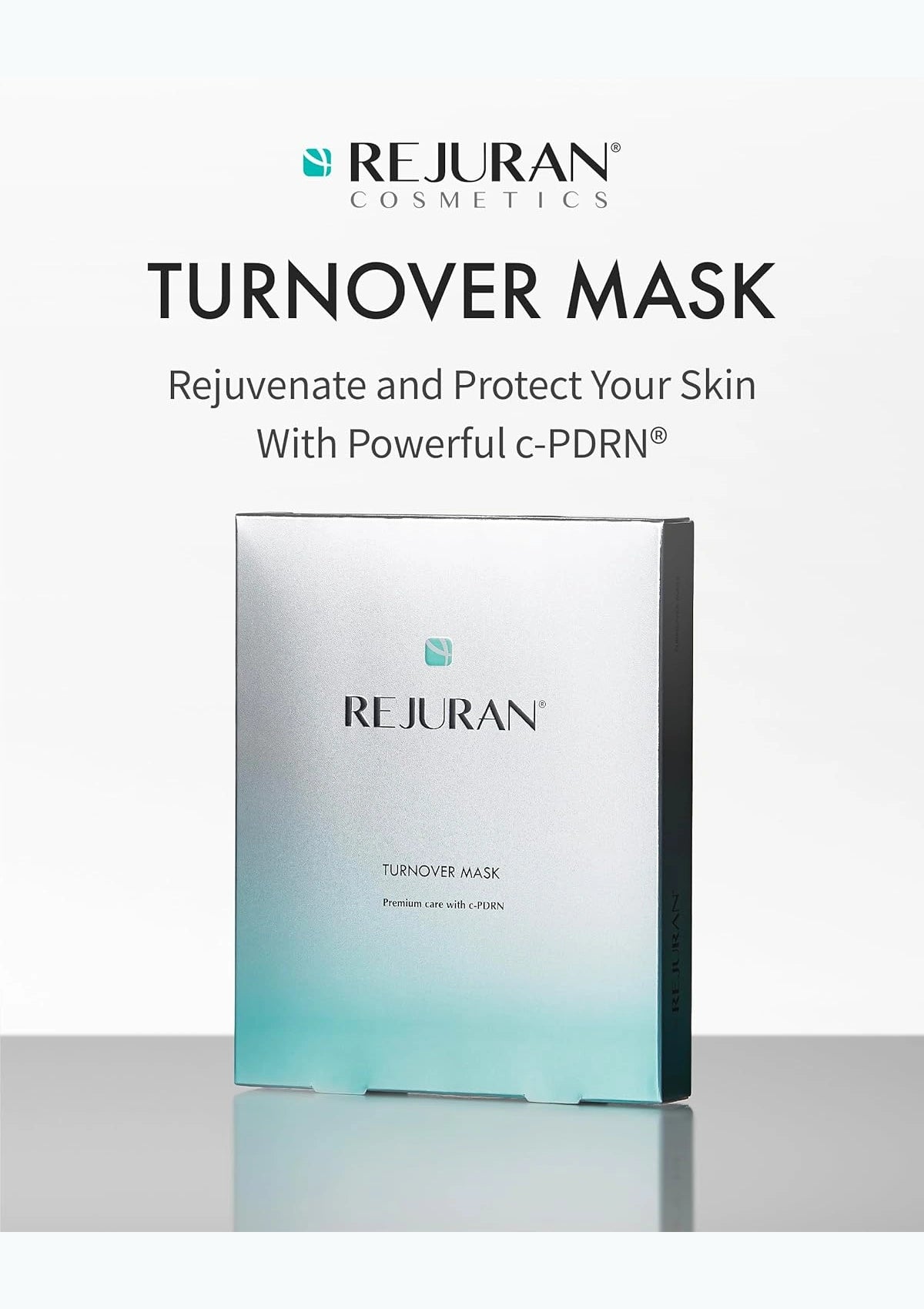 REJURAN Turnover Mask box with c-PDRN skincare introduction